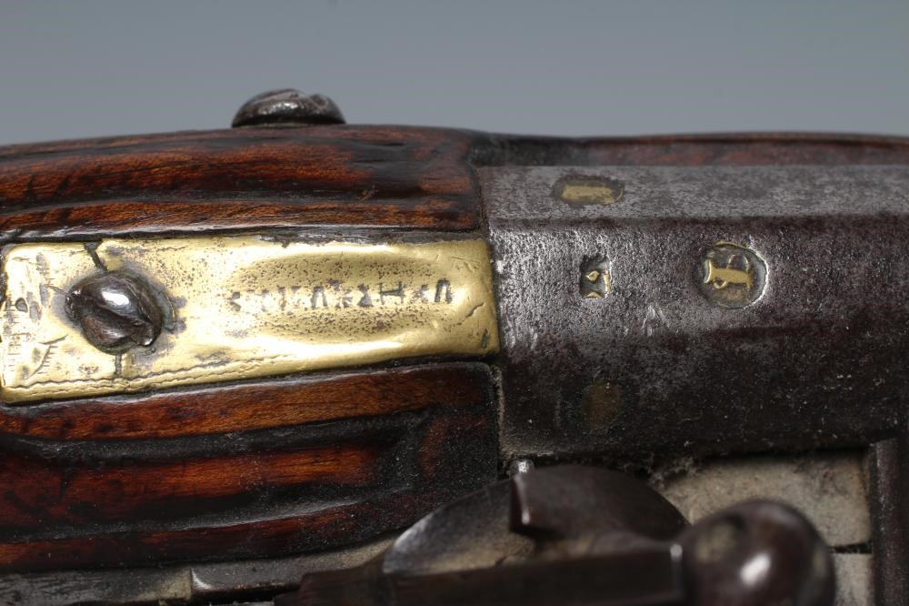 A FLINTLOCK HOLSTER PISTOL with 12 5/8" barrel Image