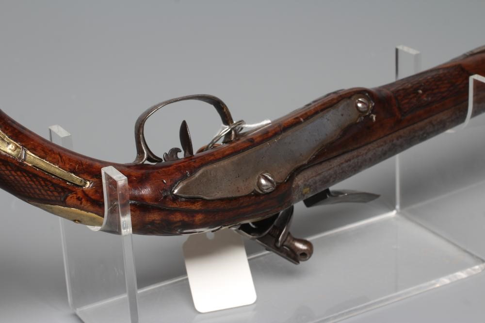 A FLINTLOCK HOLSTER PISTOL with 12 5/8" barrel Image