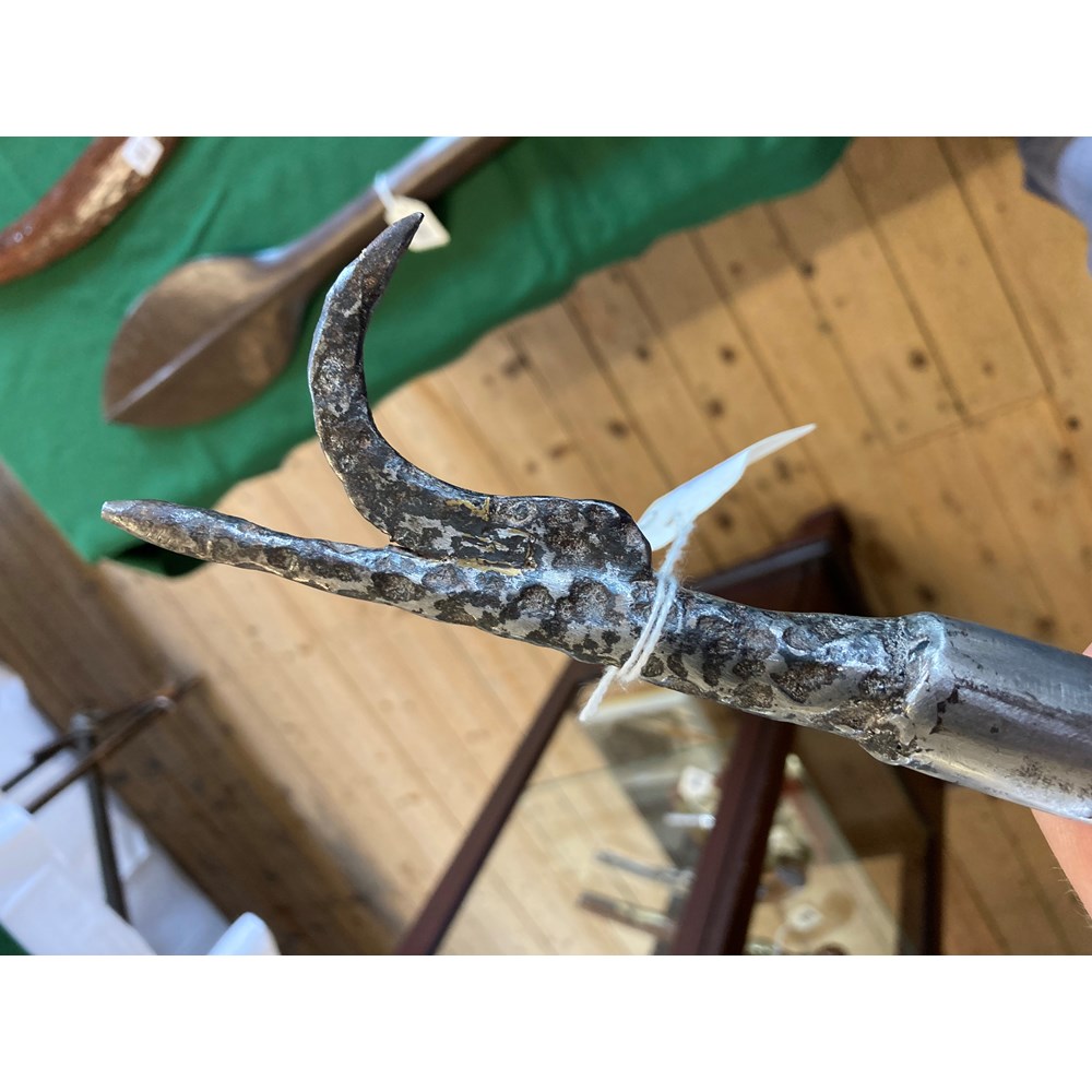 A DHAL SHIELD, with four central bosses, niello like floral decoration and painted interior, Image