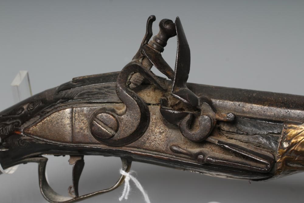 A FLINTLOCK HOLSTER PISTOL with 11 1/2" barrel Image