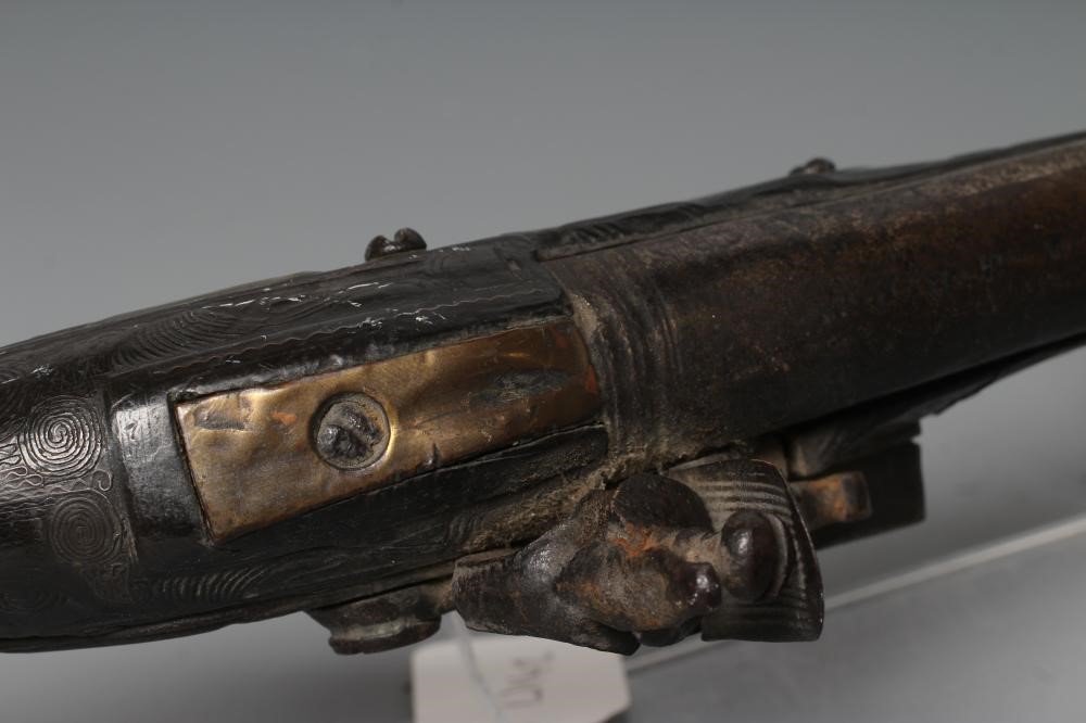 A FLINTLOCK HOLSTER PISTOL with 11 1/2" barrel Image