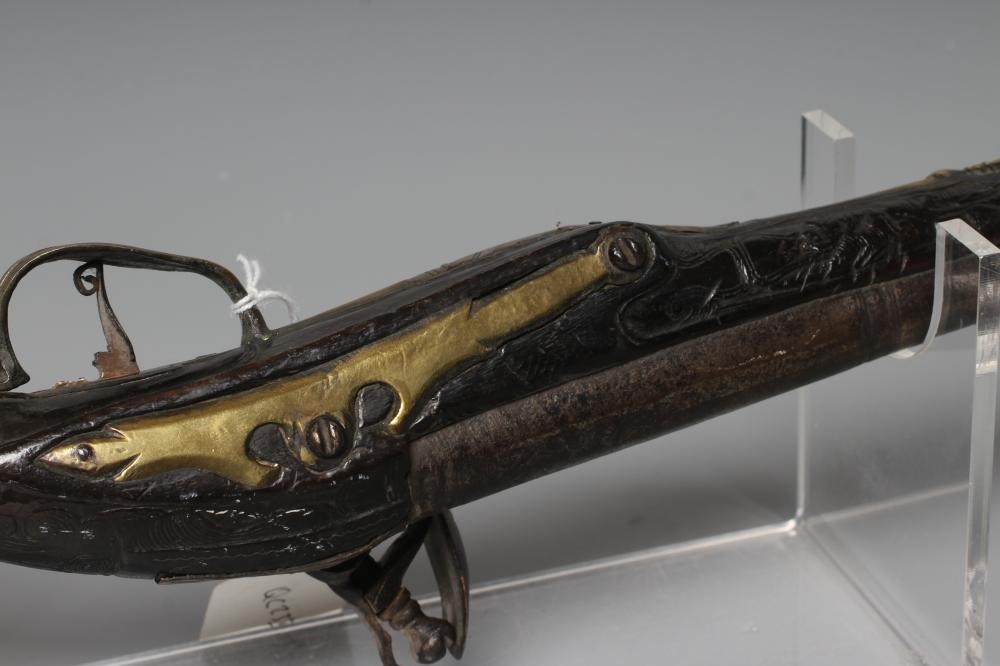 A FLINTLOCK HOLSTER PISTOL with 11 1/2" barrel Image