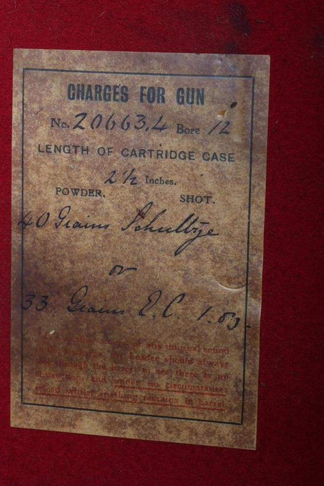 A JAMES PURDEY & SONS DOUBLE SHOTGUN CASE of oak and leather construction Image