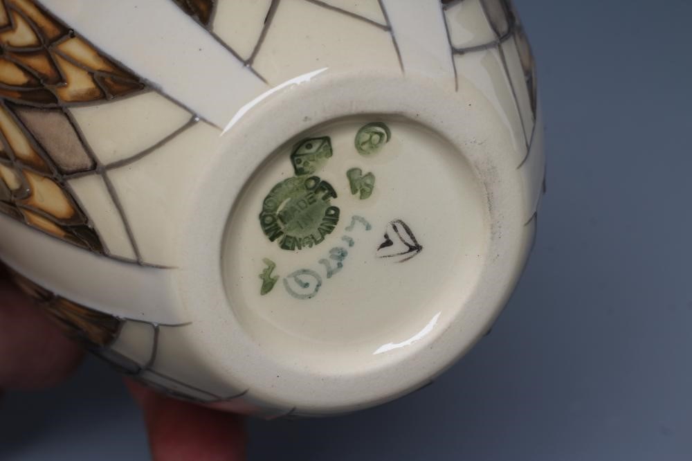 A MOORCROFT POTTERY TENGU PATTERN SMALL GINGER JAR AND COVER Image