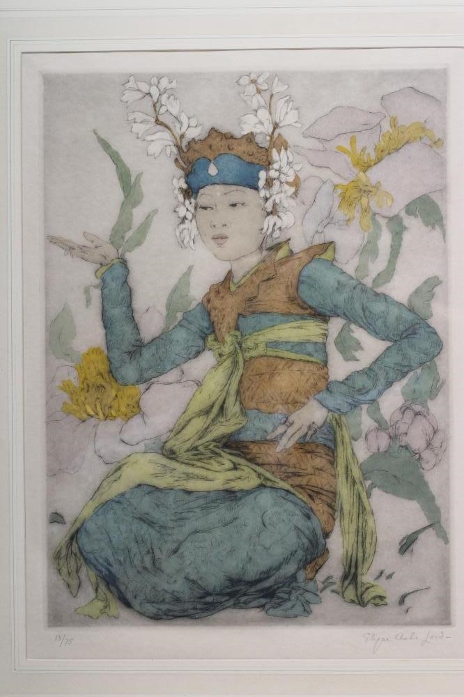 ELYSE ASHE LORD (1900-1971) Portrait of a Seated Young Thai Dancer Image
