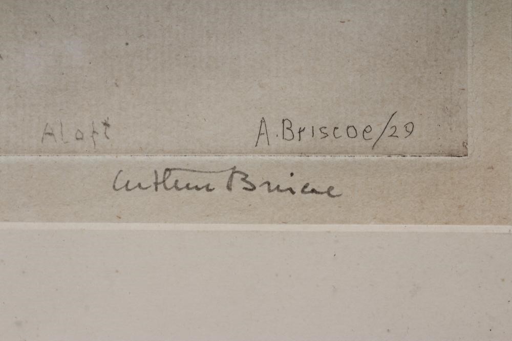 ARTHUR JOHN TREVOR BRISCOE (1873-1943) "Aloft", drypoint, limited edition 43/75, signed in pencil, Image