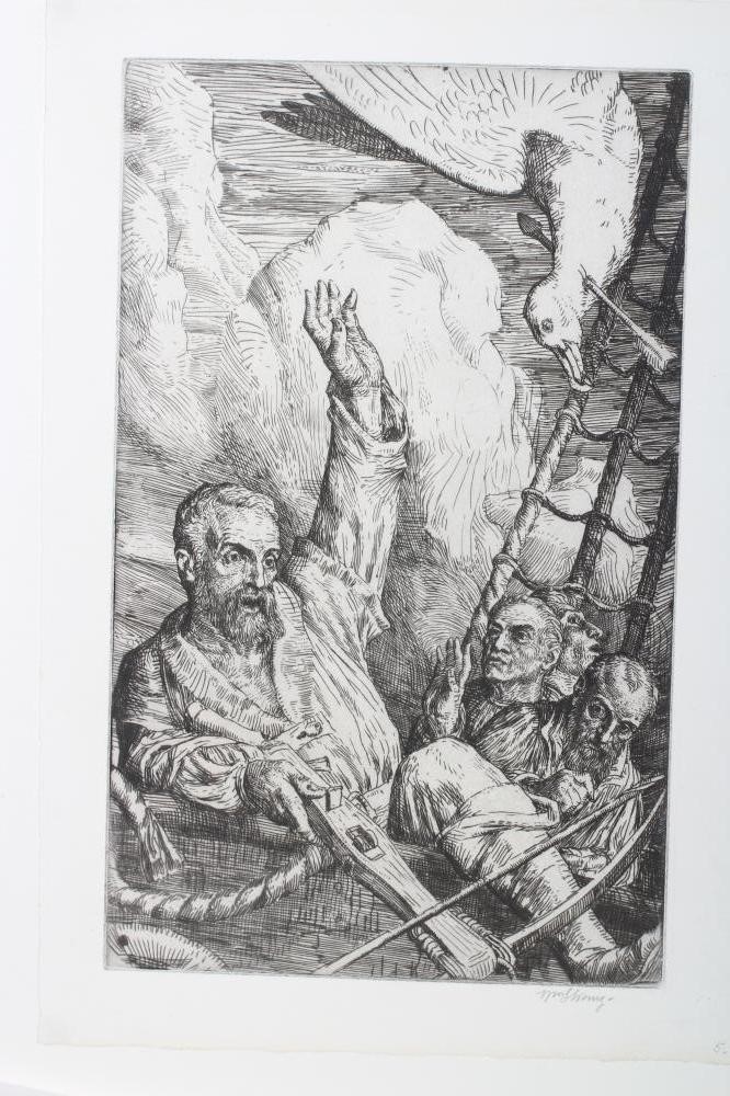 WILLIAM STRANG RA (Scottish 1859-1921) The Rime of the Ancient Mariner Image