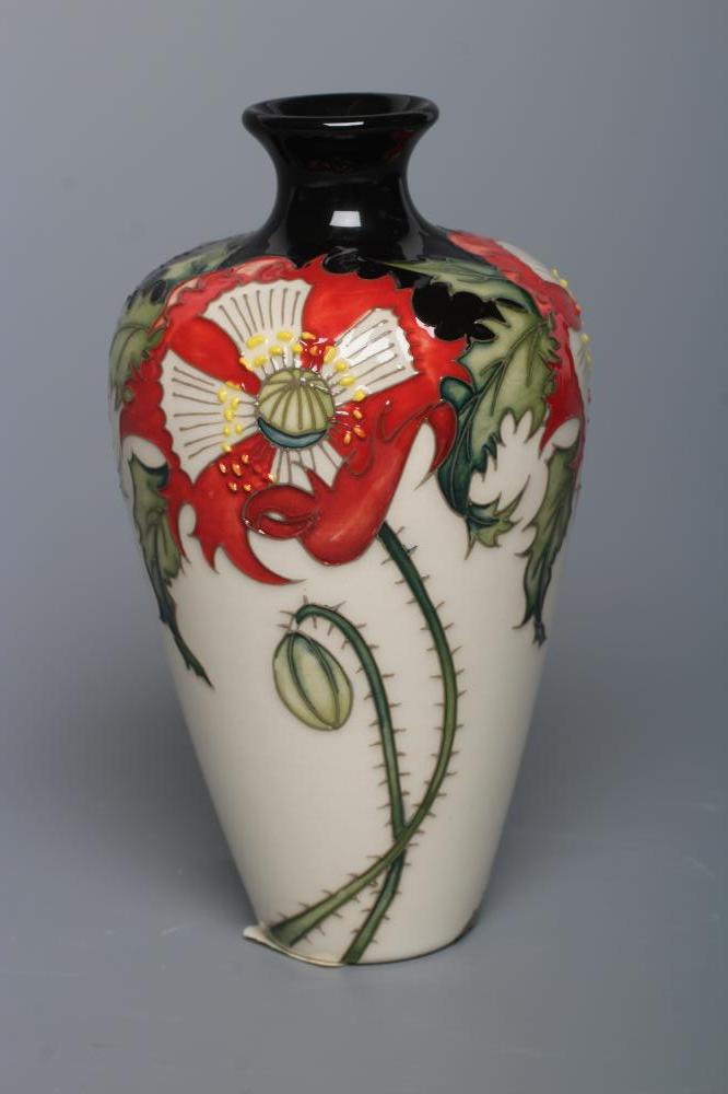 A MOORCROFT POTTERY VICTORIA CROSS PATTERN VASE Image