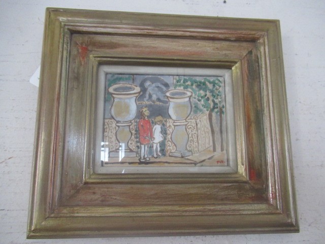 CHARLES S HIGGINS PIC (1893-1980) Children in a Garden Image