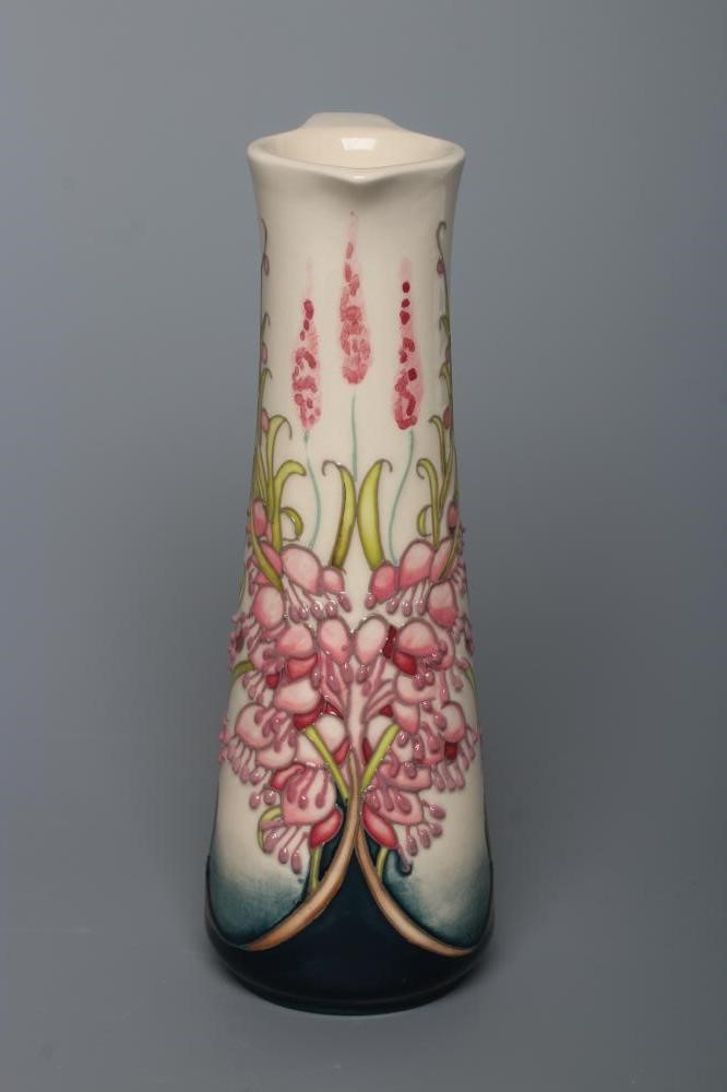 A MOORCROFT POTTERY CORNISH HEATH PATTERN EWER Image