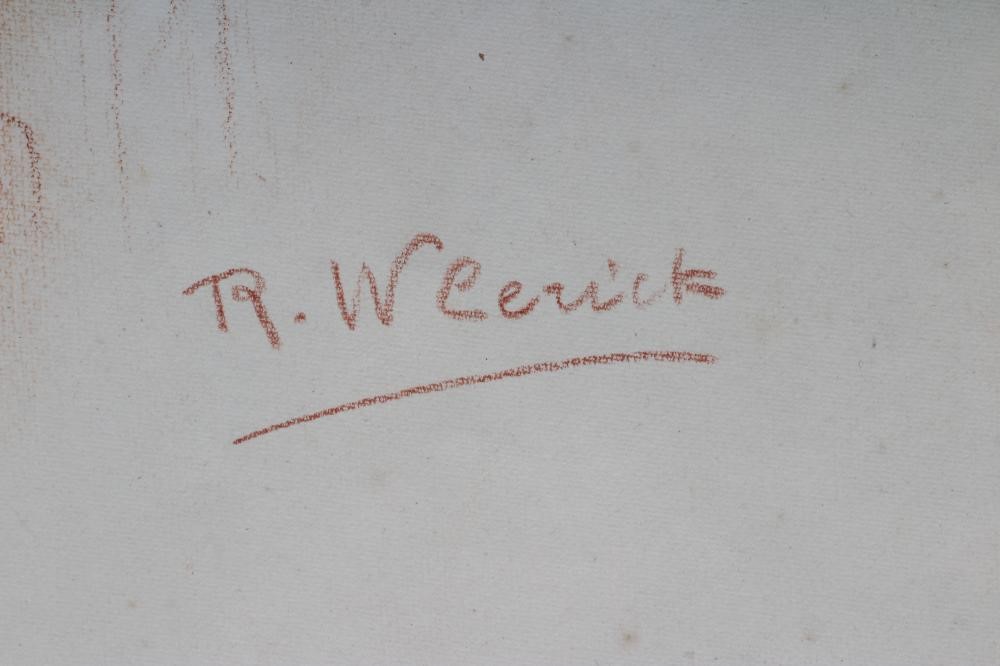 ROBERT WLERICK (French 1882-1944) Female Nude Study, red chalk, signed, inscribed Bruton Gallery Image