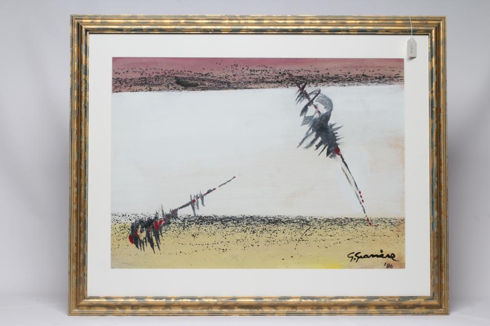 GERARD GRASSERE (Dutch 1915-1994) Abstract composition untitled, gouache, signed and dated (19)80, Image