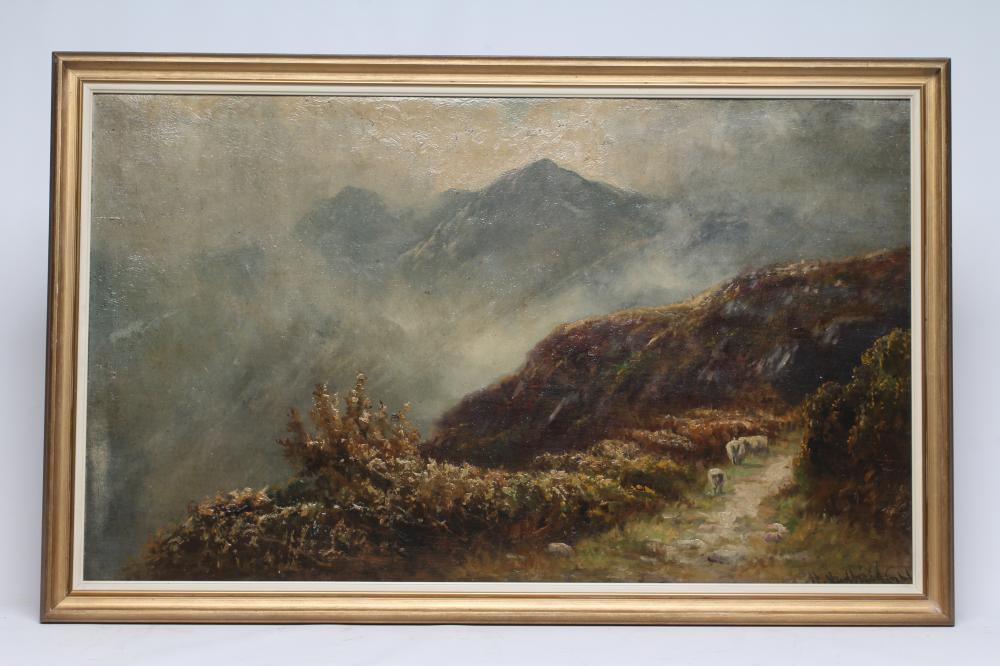 HENRY HADFIELD CUBLEY (1858-1934) "Morning Mists Barmouth", oil on board, signed, inscribed to Image