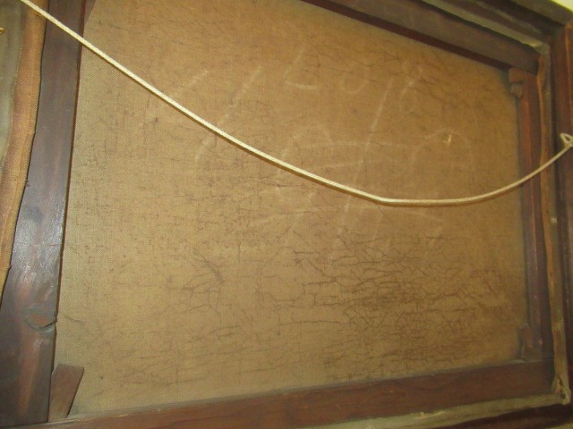 DUTCH SCHOOL (19th century) Estuary Scene with Fishing Boats, oil on canvas, unsigned, 18" x 24", Image