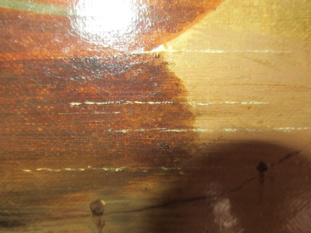 DUTCH SCHOOL (19th century) Estuary Scene with Fishing Boats, oil on canvas, unsigned, 18" x 24", Image