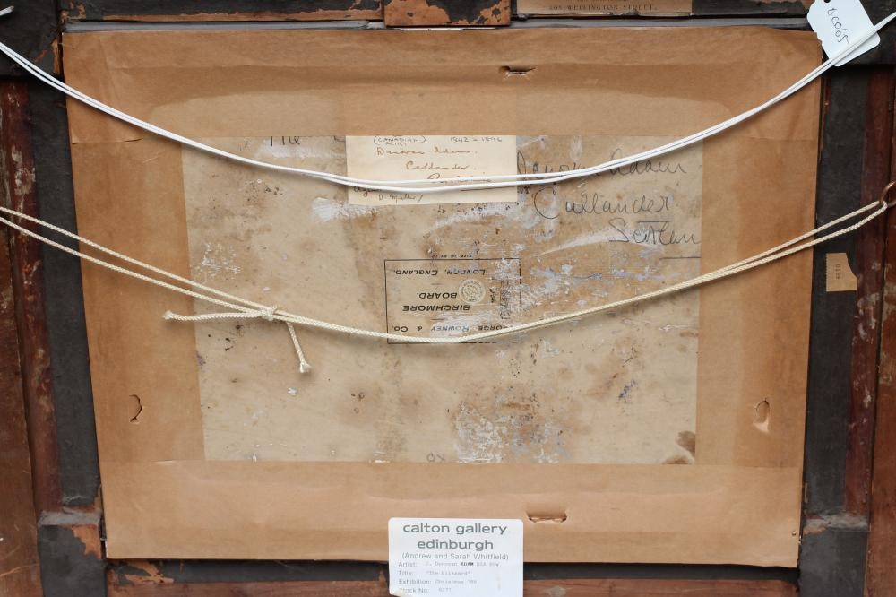 JOSEPH DENOVAN ADAM Snr. RSA RSW (Canadian 1841-1896) Ponies Sheltering From a Blizzard Image