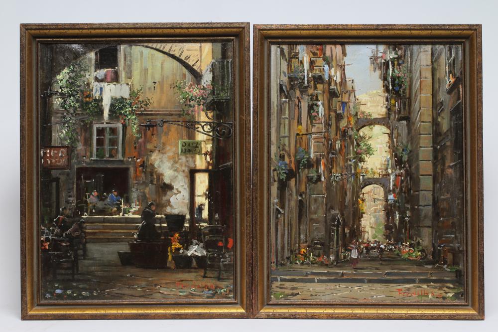 MARIO FERDELBA (Italian 1897-1971) Street Scenes Alassio Image