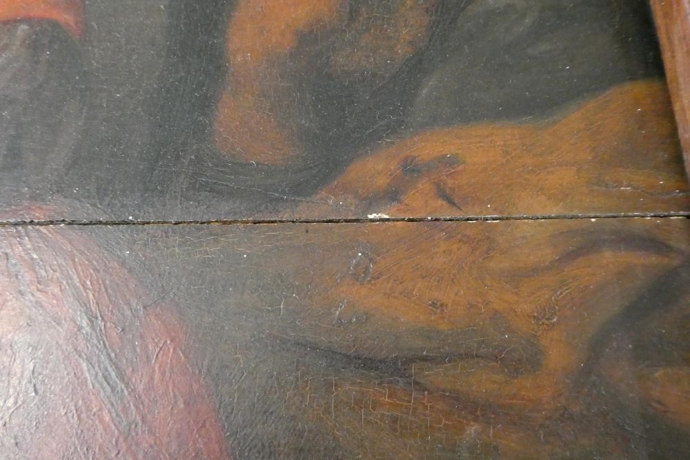 AFTER PETER PAUL RUBENS (1577-1640), 19th century, "Madonna with the Parrot", oil on board, Image