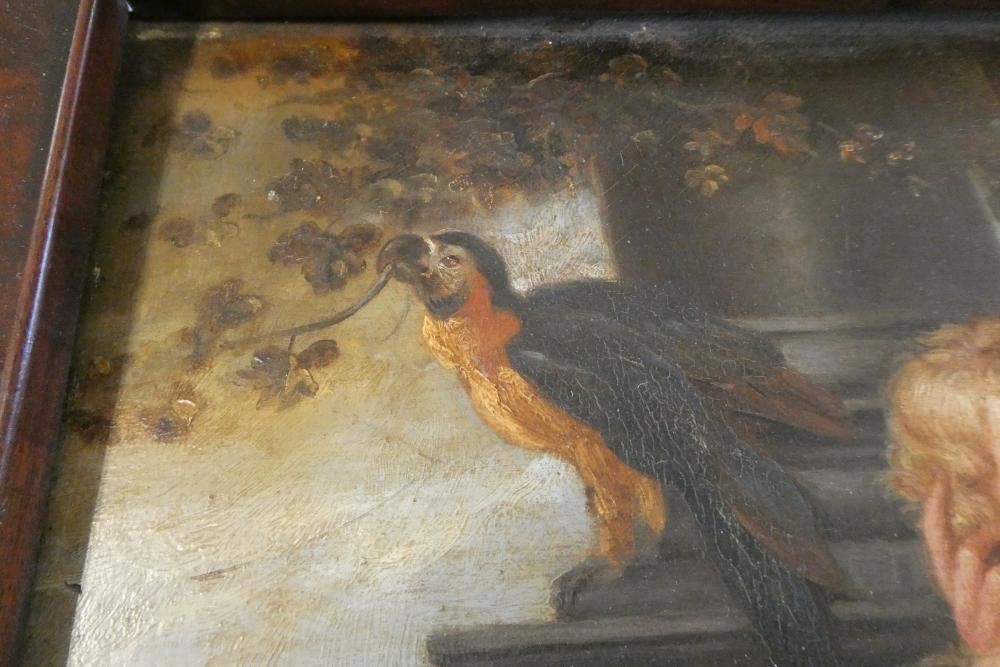 AFTER PETER PAUL RUBENS (1577-1640), 19th century, "Madonna with the Parrot", oil on board, Image