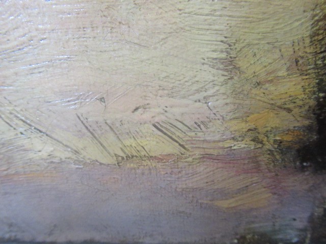 ATTRIBUTED TO LOUIS APOL (Dutch 1850-1936) Winter Snowscene at Dusk, oil on canvas, indistinctly Image