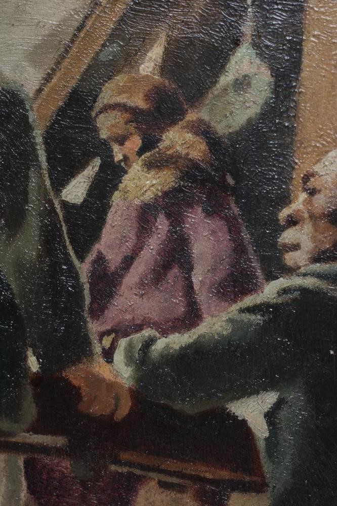 CLIFFORD HALL (1904-1973) Figures in an Interior Image