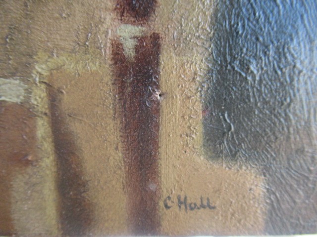 CLIFFORD HALL (1904-1973) Figures in an Interior Image