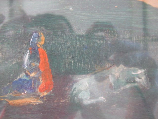 CHARLES S HIGGINS PIC (1893-1980) The Sick Cow Image