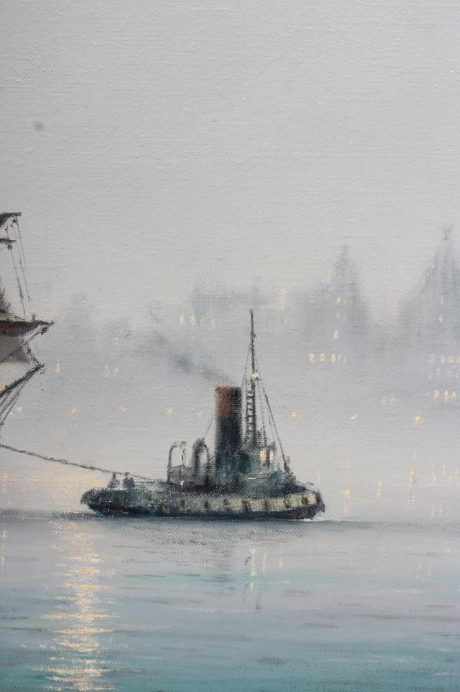 Jaki Rigg Jack rigg (1927-2023) harbour scene with sailing | Hartleys Auctioneers ...
