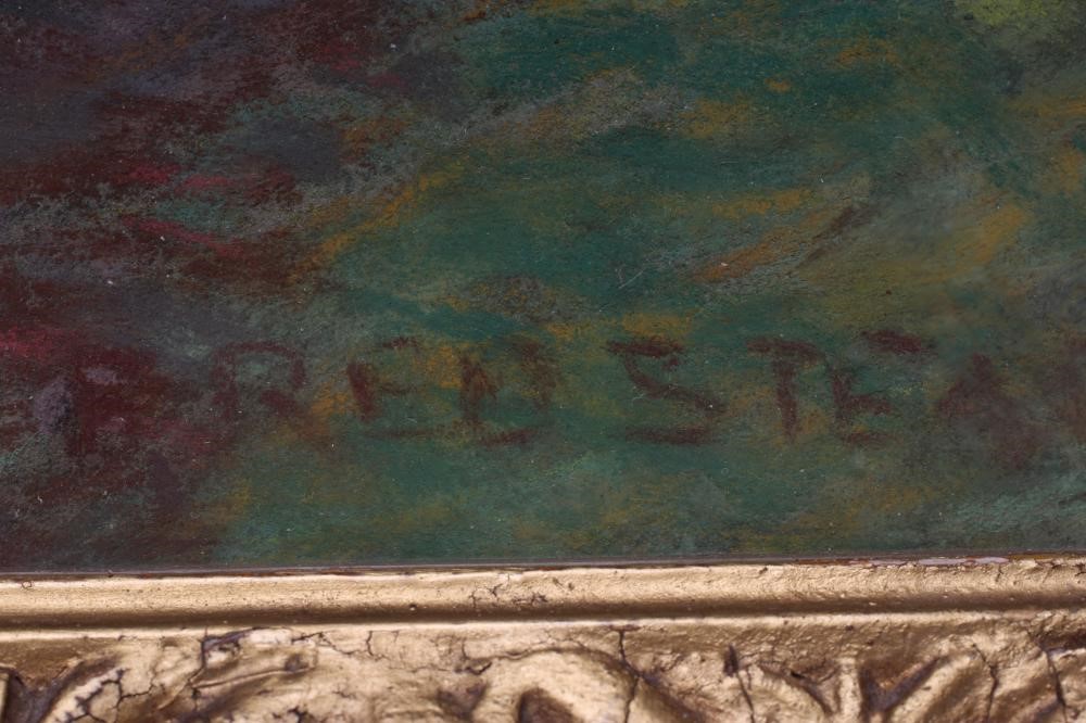 FREDERICK (FRED) STEAD ARCA (1863-1940) The Rhododrendon Walk, pastel, signed, 22" x 29 1/2", gilt Image