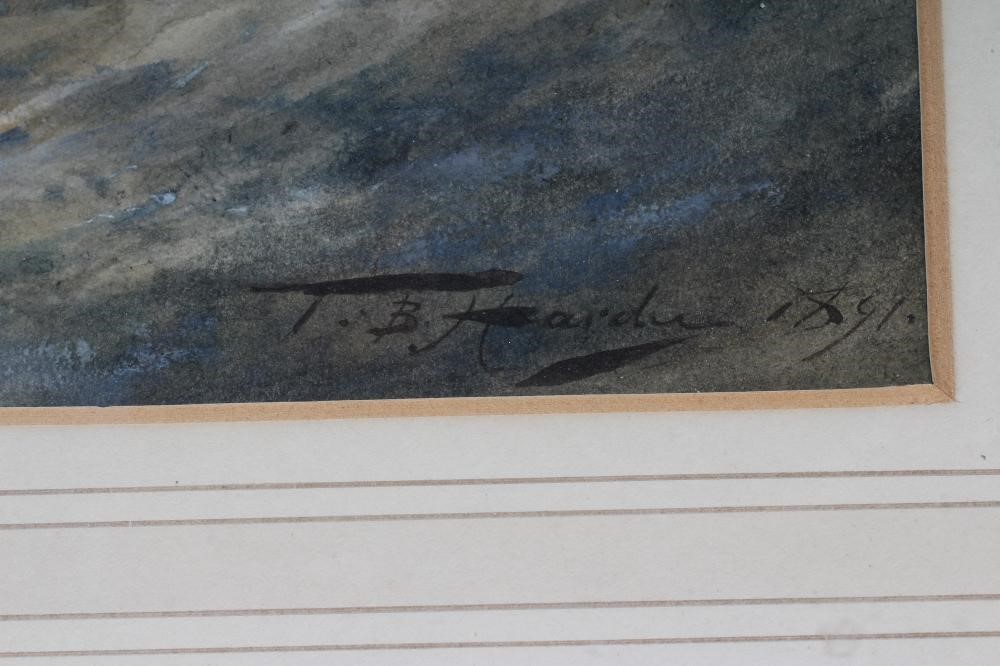 THOMAS BUSH HARDY (1842-1897) Busy Shipping Scene, watercolour and pencil heightened with white, Image