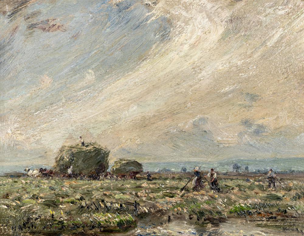 HERBERT F. ROYLE (1870-1958) "Morning in the Hay Meadows" Image
