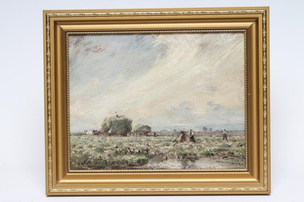 HERBERT F. ROYLE (1870-1958) "Morning in the Hay Meadows" Image