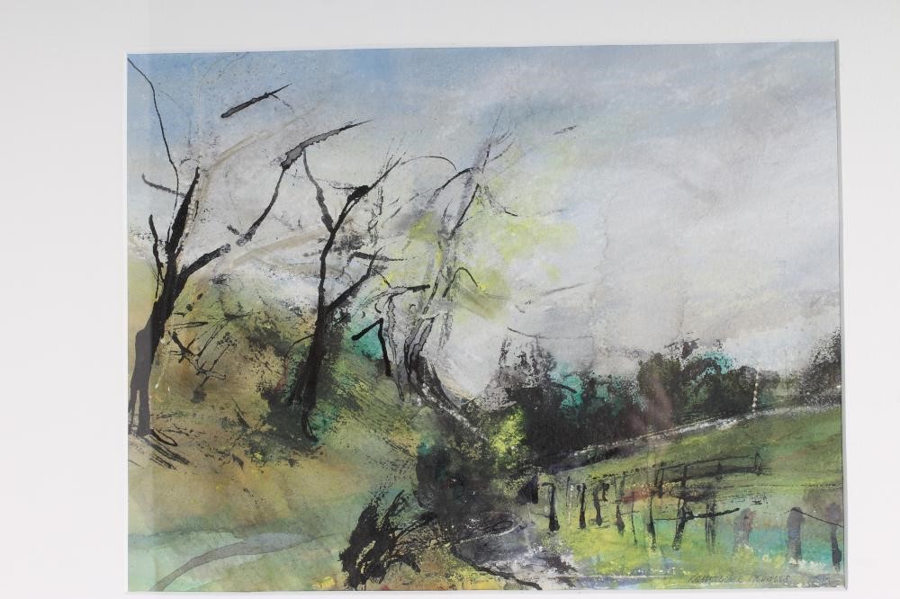 KATHERINE HOLMES (b.1962) "The River Aire near Airton" and "Summer Sky over Arkengarthdale" Image