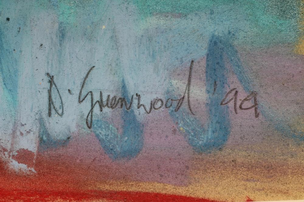 DAVID GREENWOOD (Contemporary) "Granary (?) Wharfe Leeds", pastel, signed and dated (19)99, label to Image