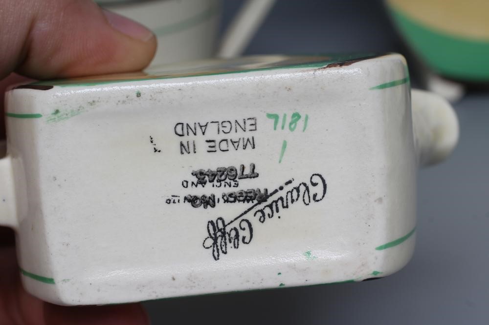 AN ART DECO CLARICE CLIFF WILKINSON POTTERY BONJOUR PART COFFEE SERVICE Image