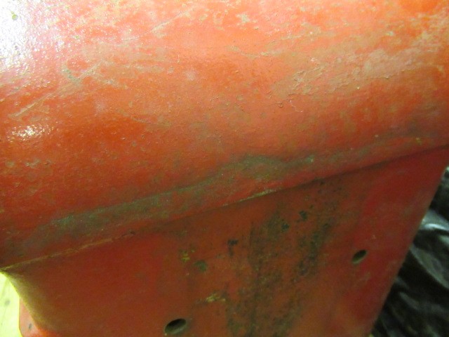 AN EDWARD VII RED CAST IRON POSTAL BOX, lamp post type, of domed oblong form inscribed "Letters Image