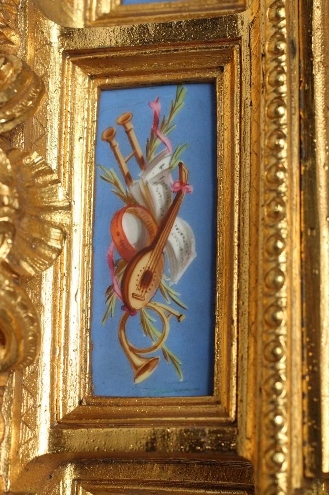 A LOUIS XVI STYLE GILT METAL MANTEL CLOCK Image