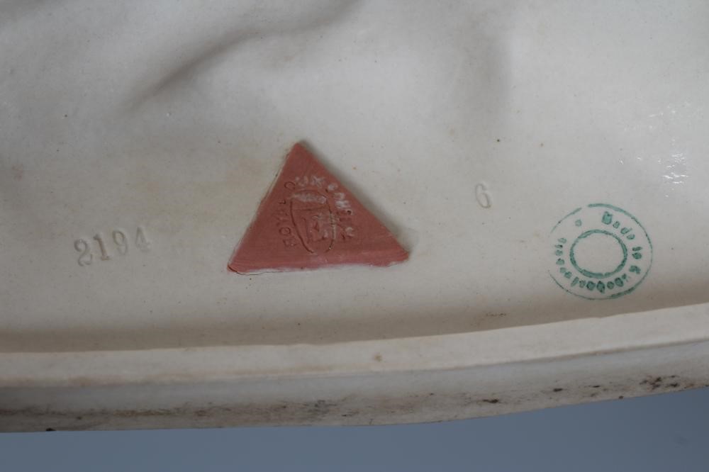 A ROYAL DUX BISQUE PORCELAIN MODEL OF TWO LIONESSES Image