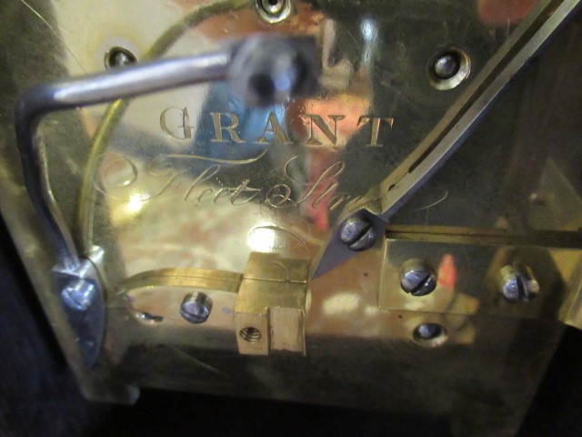 A REGENCY ROSEWOOD MANTEL CLOCK Image