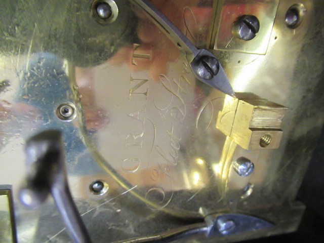 A REGENCY ROSEWOOD MANTEL CLOCK Image