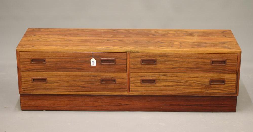 POUL HUNDEVAD (1917-2011) a Danish rosewood low chest Image