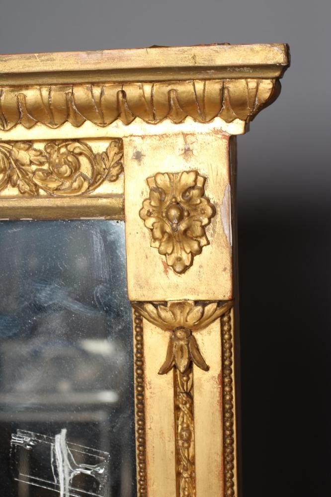 A VICTORIAN GILT GESSO PIER GLASS Image