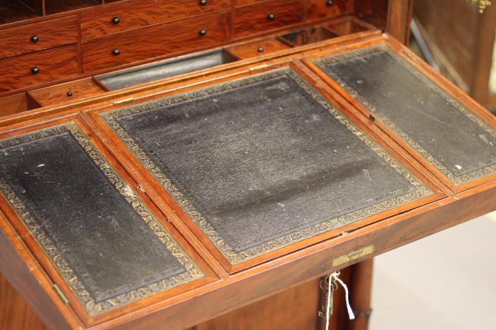 A REGENCY ROSEWOOD WRITING CABINET Image