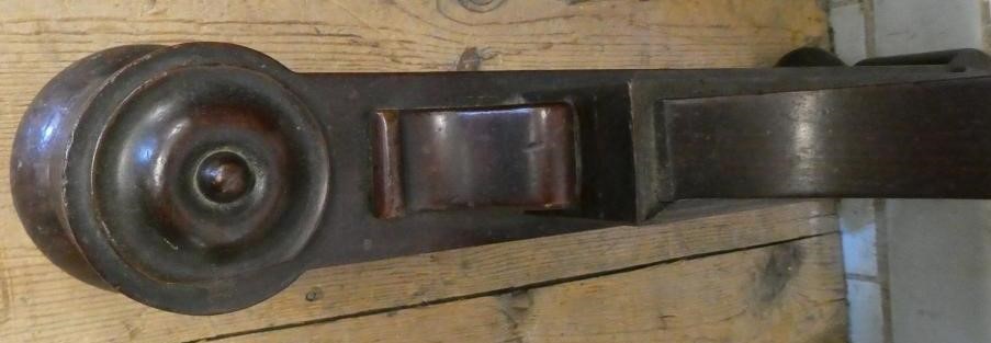 A WILLIAM IV MAHOGANY AND SPECIMEN MARBLE/SCAGLIOLA PILLAR END SIDE TABLE Image