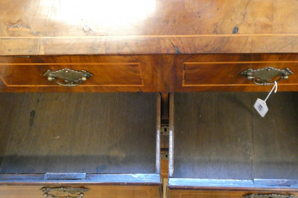 A GEORGIAN WALNUT BUREAU Image