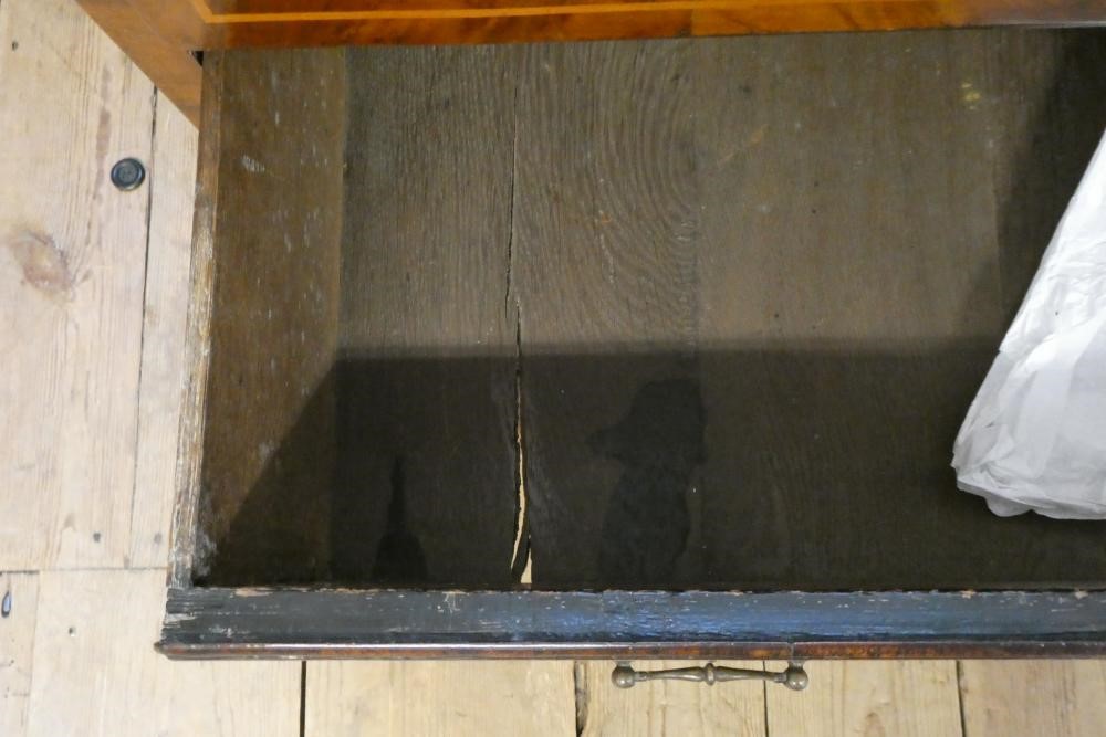 A GEORGIAN WALNUT BUREAU Image