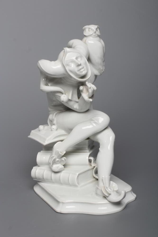 A MEISSEN BLANC-DE-CHINE PORCELAIN FIGURE Image