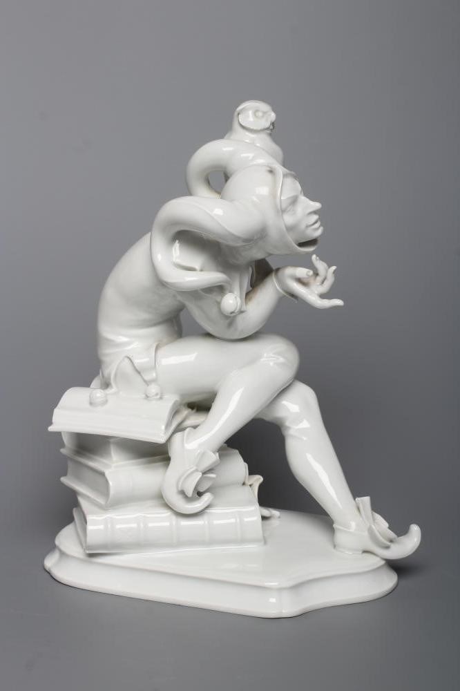 A MEISSEN BLANC-DE-CHINE PORCELAIN FIGURE Image