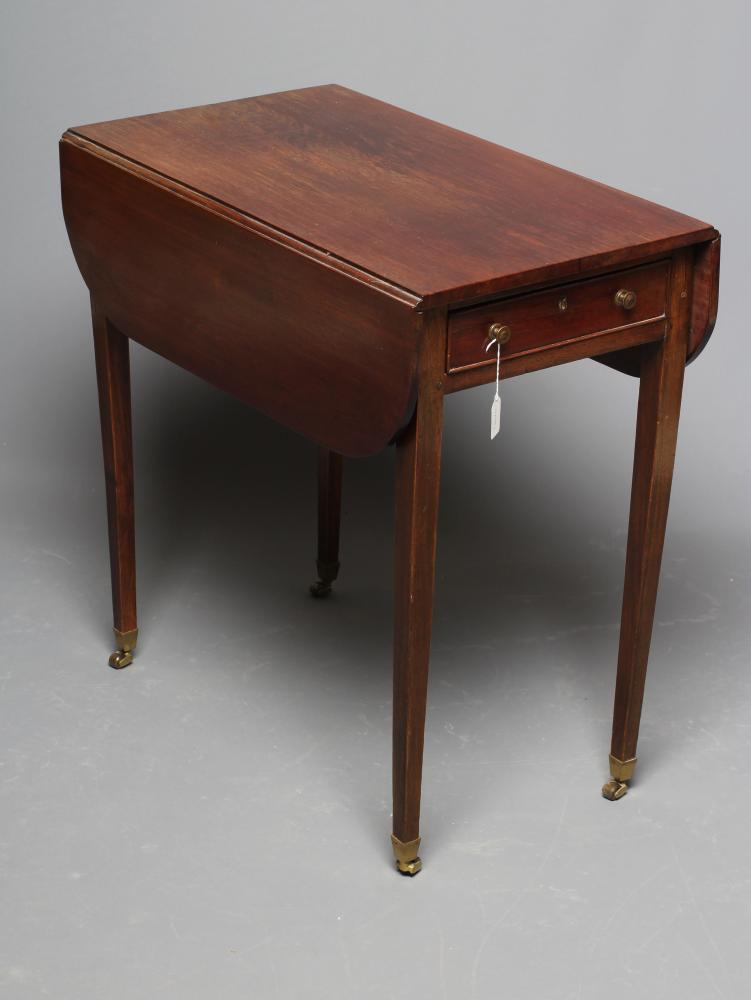 A MAHOGANY(?) PEMBROKE TABLE Image
