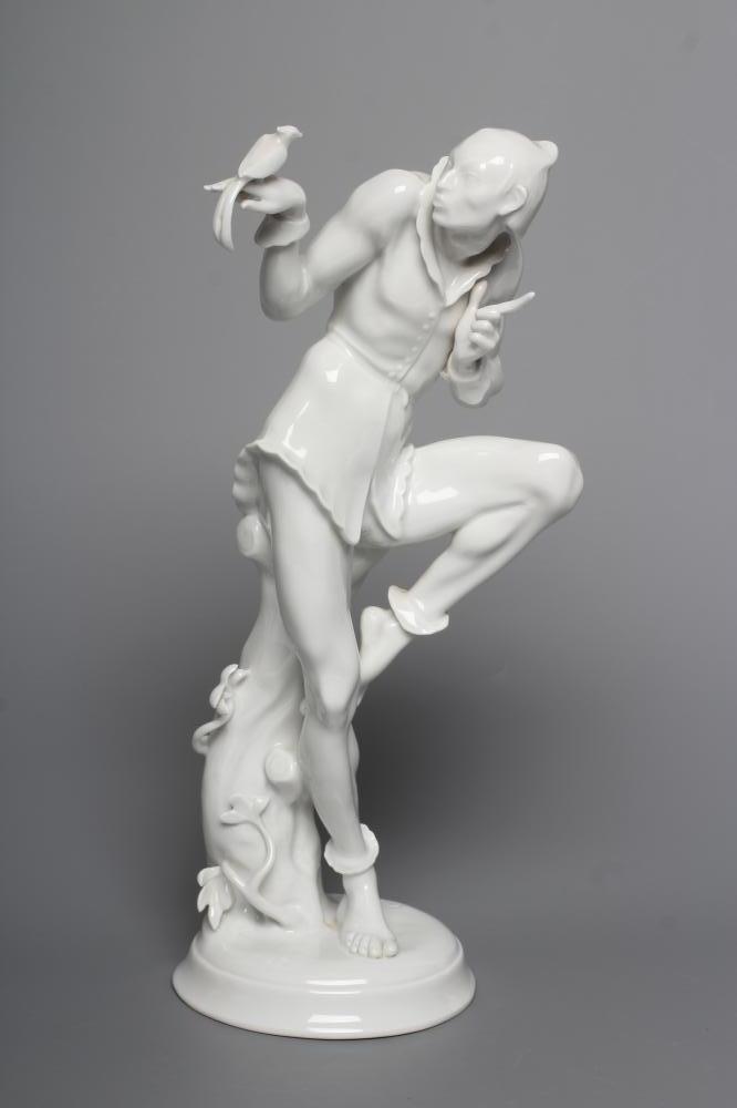 AFTER GUSTAV OPPEL - a Volkstedt blanc-de-chine porcelain figure Image